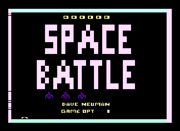 Space Battle - BossTest110 Title Screen